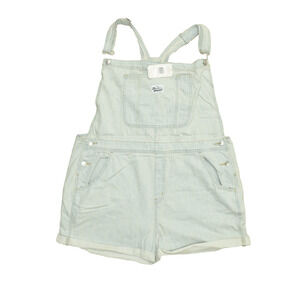 Levi Signature Blue Relaxed Fit Denim Overall Shorts Plus Size 3XL Cotton NWT